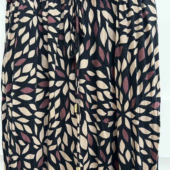 Lascana Bandeau Maxi Dress brown floral print  size 2 - Picture 3 of 6